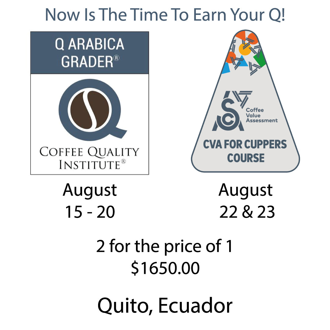 Arabica Q Grader Combo Training & Exam PLUS CVA for Cuppers Course